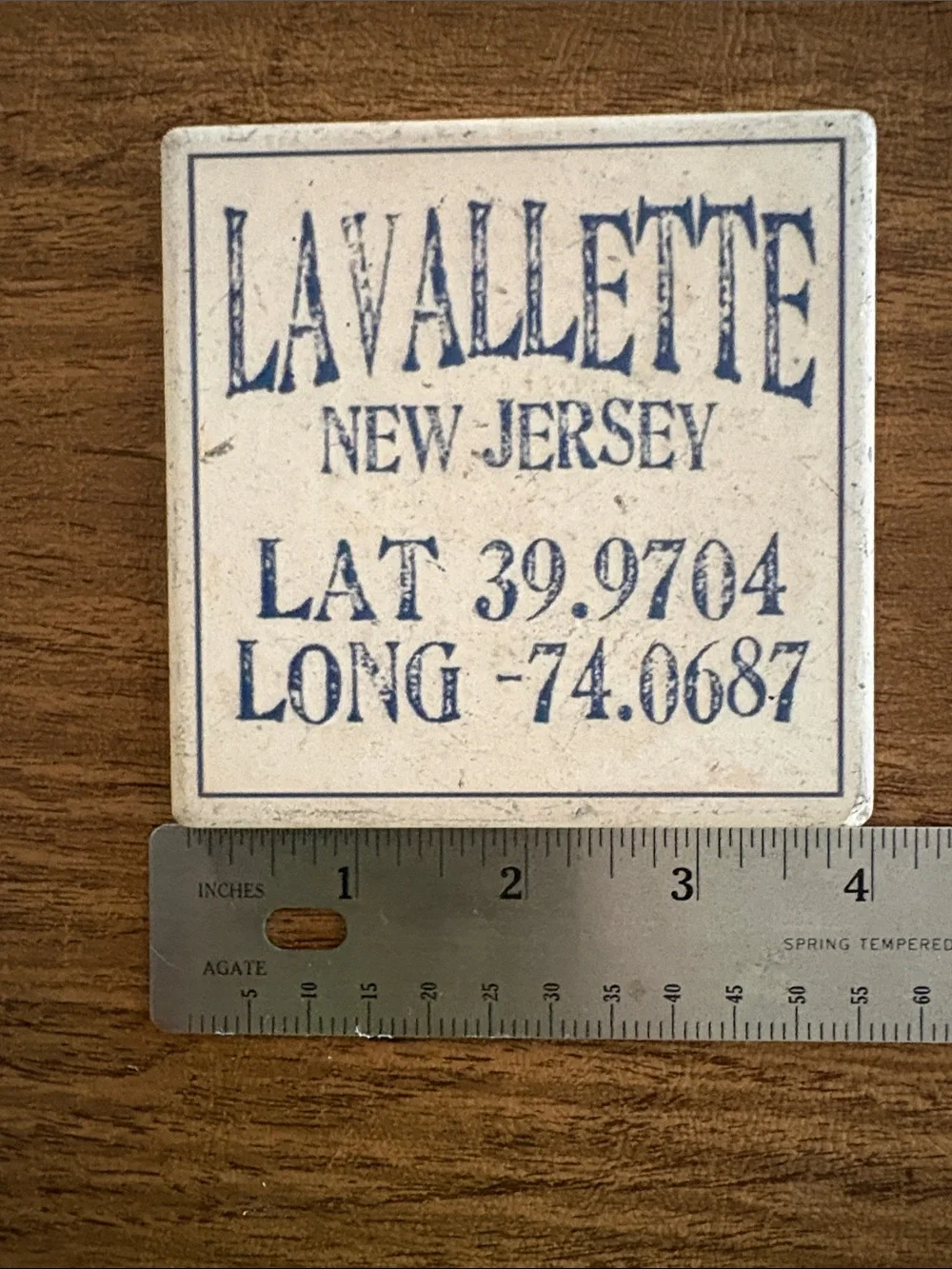 LAVALLETTE NEW JERSEY COASTERS SET OF 4